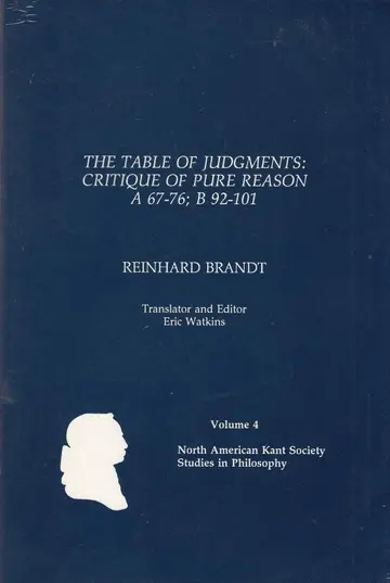 Cover of The Table of Judgments
