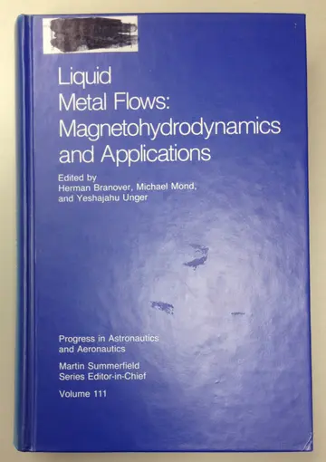 Cover of Liquid Metal Flows