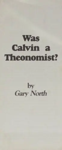 Cover of Was Calvin a theonomist?