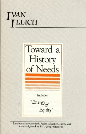 Cover of Toward a History of Needs