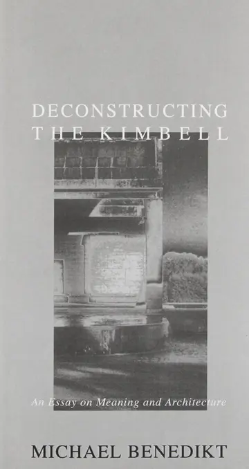 Cover of Deconstructing the Kimbell