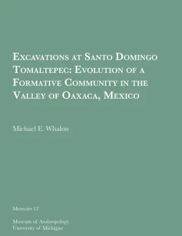 Cover of Excavations at Santo Domingo Tomaltepec