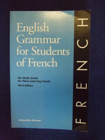 Cover of English Grammar for Students of French