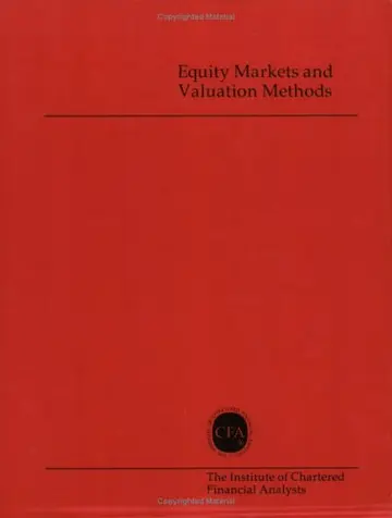 Cover of Equity Markets and Valuation Methods