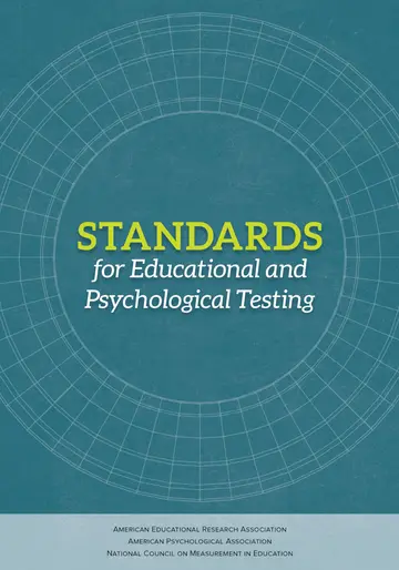 Cover of Standards for Educational and Psychological Testing