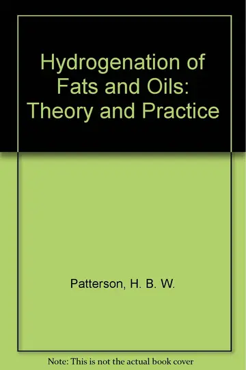 Cover of Hydrogenation of Fats and Oils