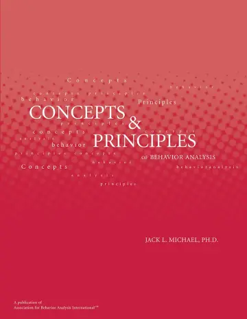Cover of Concepts and Principles of Behavior Analysis