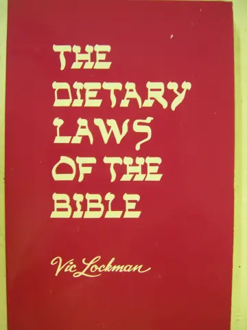 Cover of The dietary laws of the Bible