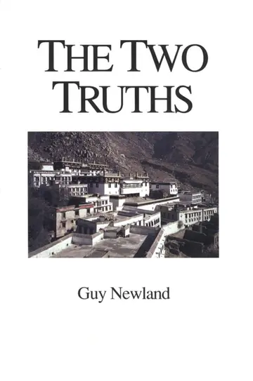 Cover of The Two Truths in the Madhyamika Philosophy of the Ge-luk-ba Order of Tibetan Buddhism