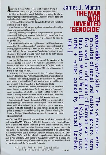 Cover of The Man Who Invented Genocide