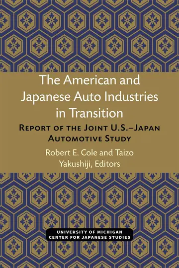 Cover of The American and Japanese Auto Industries in Transition