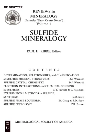 Cover of Sulfide Mineralogy