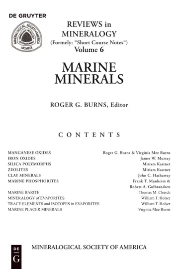 Cover of Marine Minerals