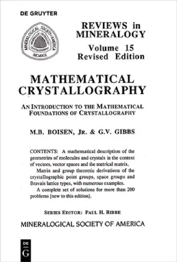 Cover of Mathematical Crystallography