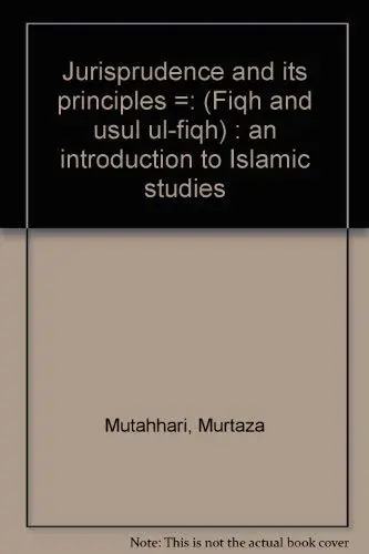 Cover of Jurisprudence and its principles =
