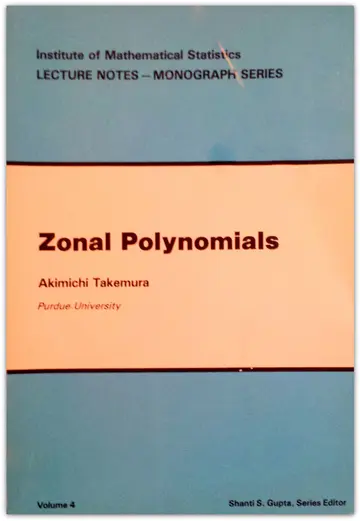 Cover of Zonal Polynomials