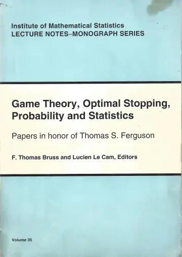 Cover of Game Theory, Optimal Stopping, Probability & Statistics