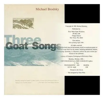 Cover of Three Goat Songs