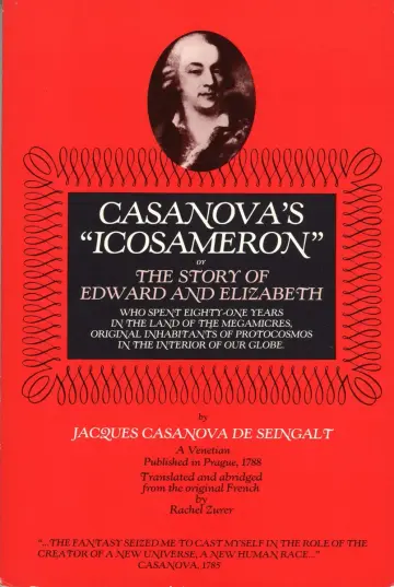 Cover of Casanova's Icosameron, Or, the Story of Edward and Elizabeth