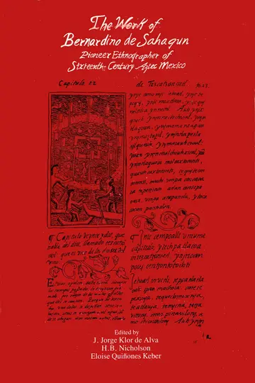 Cover of The Work of Bernardino De Sahagun