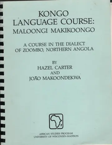 Cover of Kongo Language Course