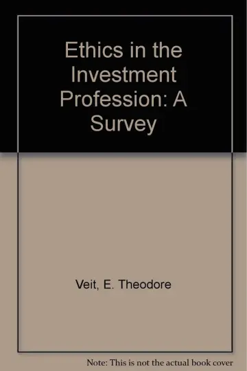 Cover of Ethics in the Investment Profession