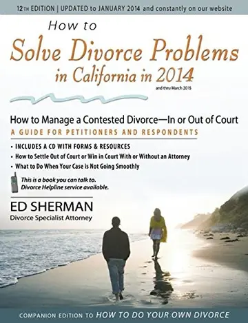Cover of How to Solve Divorce Problems in California in 2014
