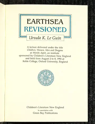 Cover of Earthsea Revisioned