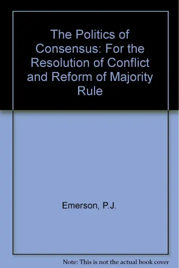 Cover of The Politics of Consensus
