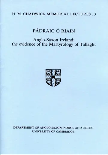 Cover of Anglo-Saxon Ireland