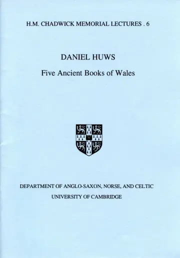 Cover of Five Ancient Books of Wales
