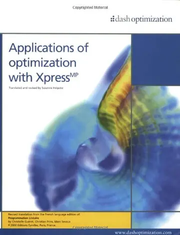 Cover of Applications of Optimization with Xpress-MP