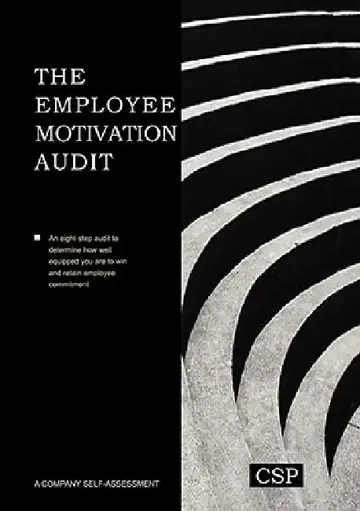 Cover of The Employee Motivation Audit