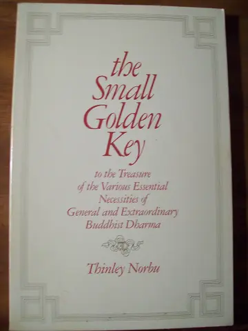 Cover of The small golden key to the treasure of the various essential necessities of general and extraordinary Buddhist Dharma