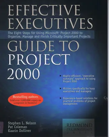 Cover of Effective Executive's Guide to Project 2000