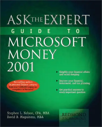 Cover of Ask the Expert Guide to Microsoft Money 2001