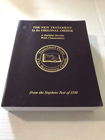 Cover of The New Testament in Its Original Order