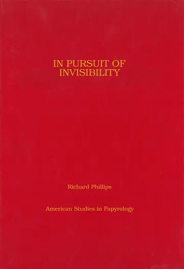 Cover of In Pursuit of Invisibility