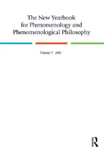 Cover of The New Yearbook for Phenomenology and Phenomenological Philosophy