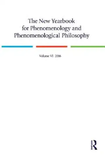 Cover of The New Yearbook for Phenomenology and Phenomenological Philosophy: