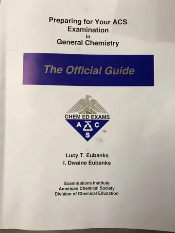 Cover of Preparing for Your Acs Examination in Organic Chemistry