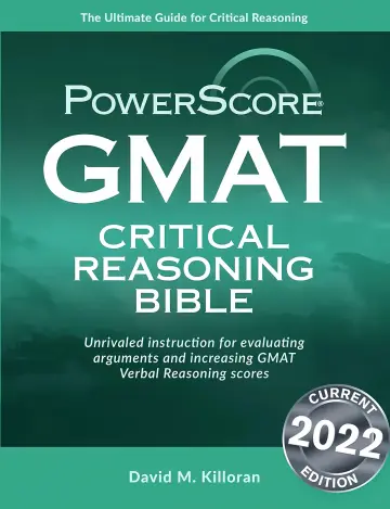 Cover of GMAT Critical Reasoning Bible