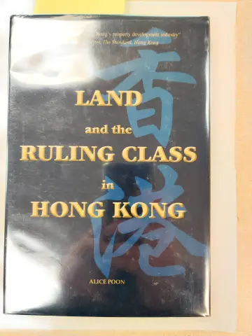 Cover of Land and the Ruling Class in Hong Kong