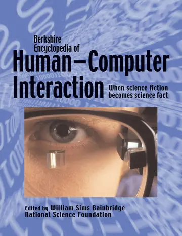 Cover of Berkshire Encyclopedia of Human-computer Interaction