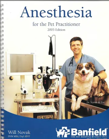 Cover of Anesthesia for the Pet Practitioner [Spiralbindung] by Will Novak