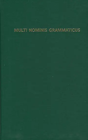 Cover of Multi Nominis Grammaticus