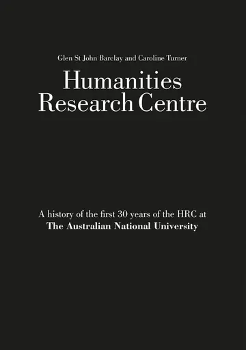 Cover of Humanities Research Centre