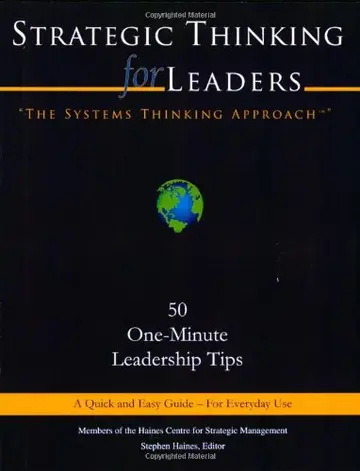 Cover of Strategic Thinking for Leaders, the Systems Thinking Approach