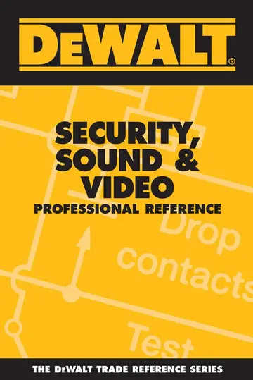 Cover of Dewalt Security, Sound, & Video Professional Reference