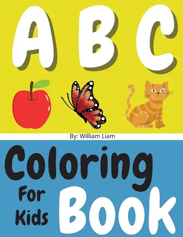 Cover of English Alphabet Letters Coloring Book for Kids